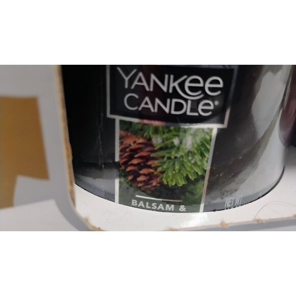 YANKEE CANDLE TWO MEDIUM JAR CANDLE SET BALSAM & CEDAR SPARKLING CINNMON 14.5 OZ - Picture 6 of 7